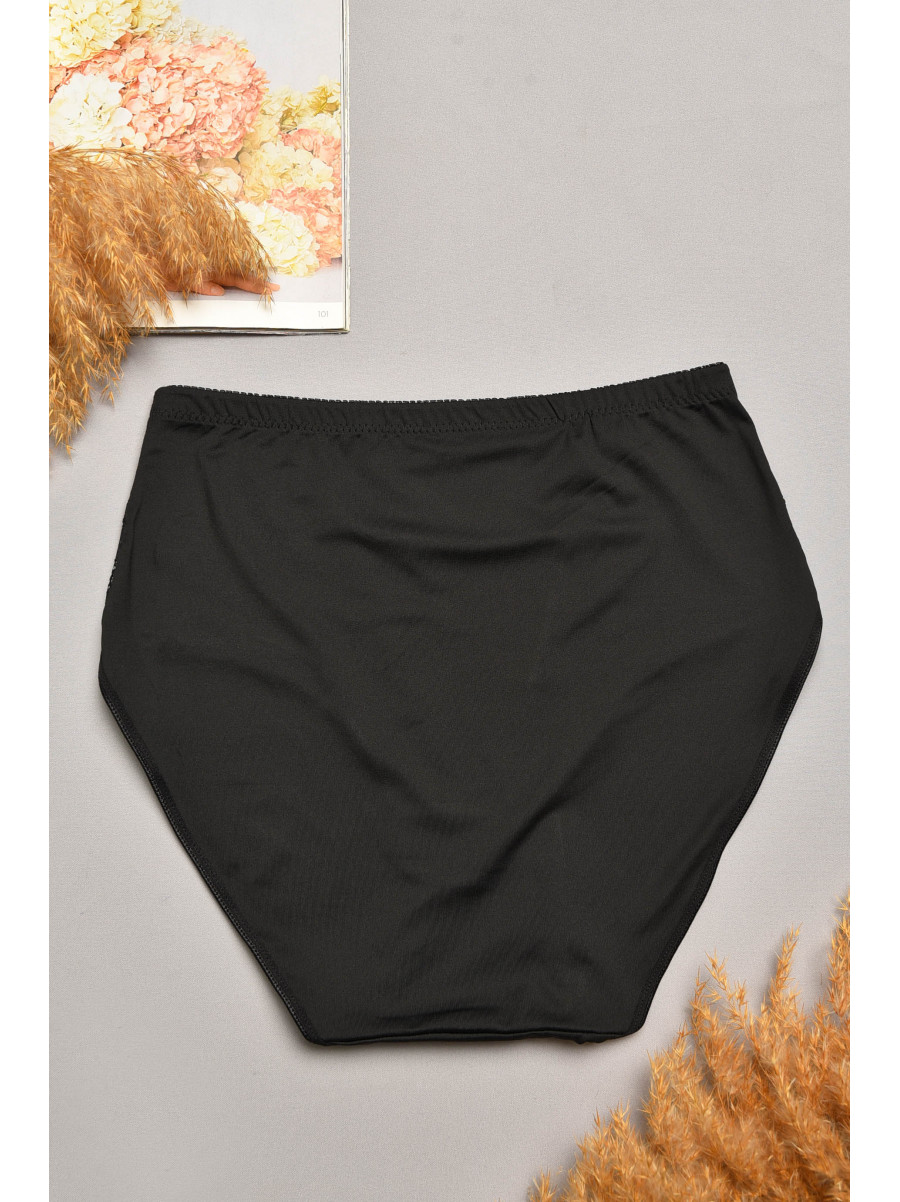 Трусы женские полубатальные черного цвета 1869 207979C