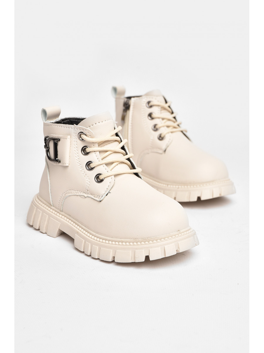 Черевики дитячі для дівчинки єврозима молочного кольору G8020-11 207995C