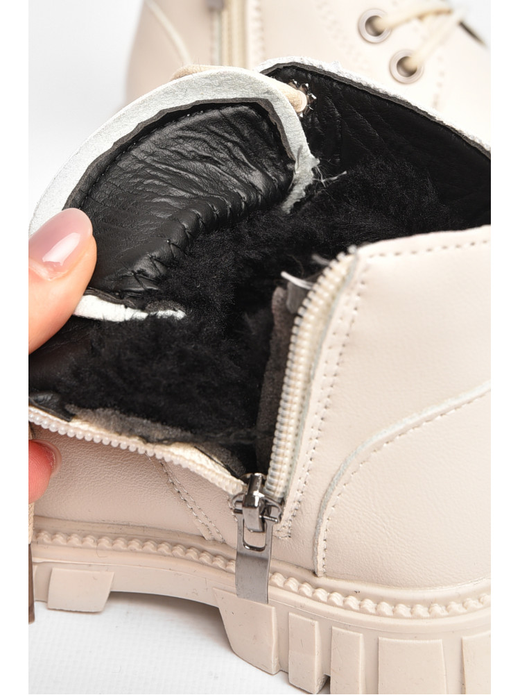 Черевики дитячі для дівчинки єврозима молочного кольору G8020-11 207995C