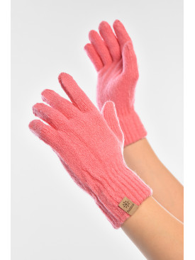 Перчатки женские трикотажные розового цвета 3842 208003C