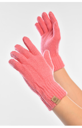 Рукавички жіночі трикотажні рожевого кольору 3842 208003C