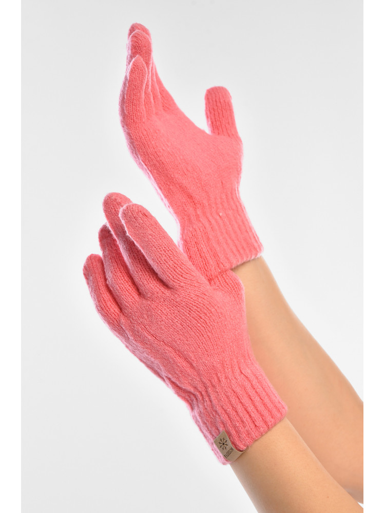 Перчатки женские трикотажные розового цвета 3842 208003C
