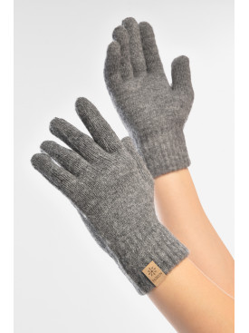 Перчатки женские трикотажные тёмно-серого цвета 3842 208004C