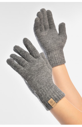 Перчатки женские трикотажные тёмно-серого цвета 3842 208004C