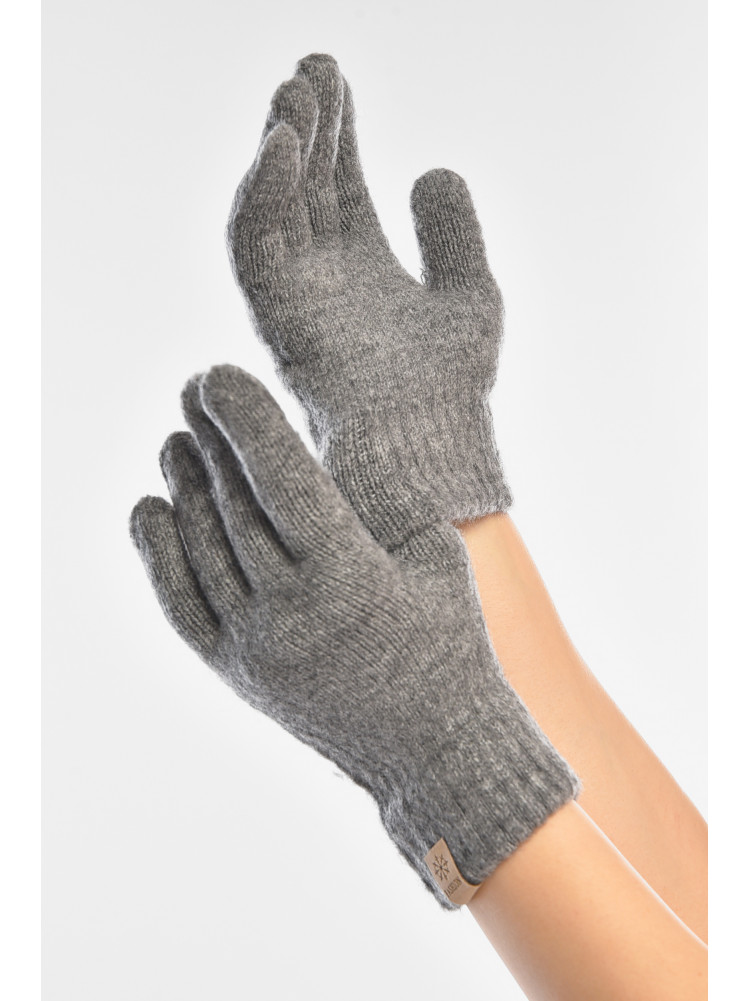 Перчатки женские трикотажные тёмно-серого цвета 3842 208004C