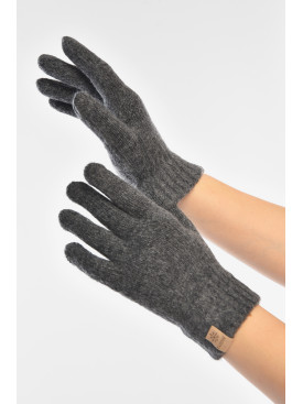 Перчатки женские трикотажные тёмно-серого цвета 3842 208005C