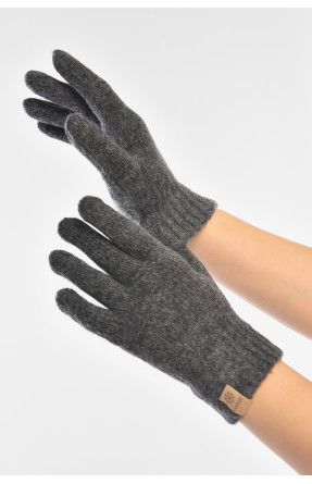 Перчатки женские трикотажные тёмно-серого цвета 3842 208005C