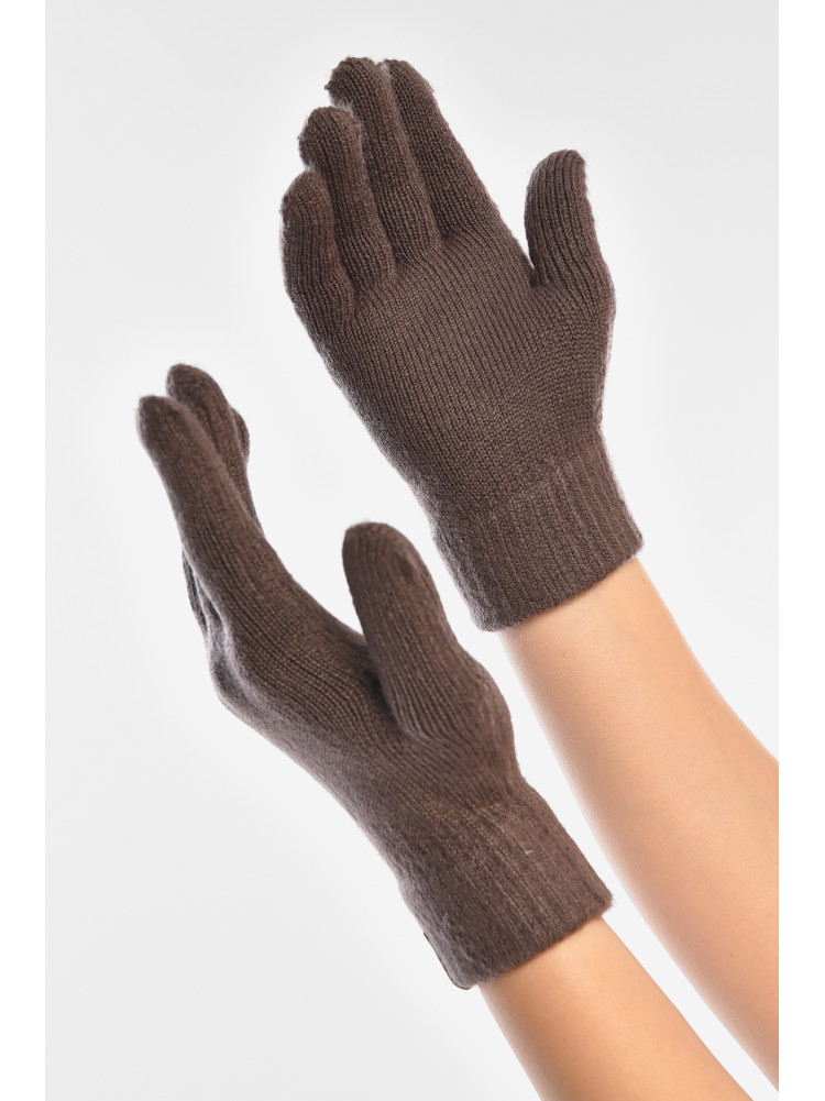 Перчатки женские трикотажные тёмно-сиреневого цвета 3842 208006C