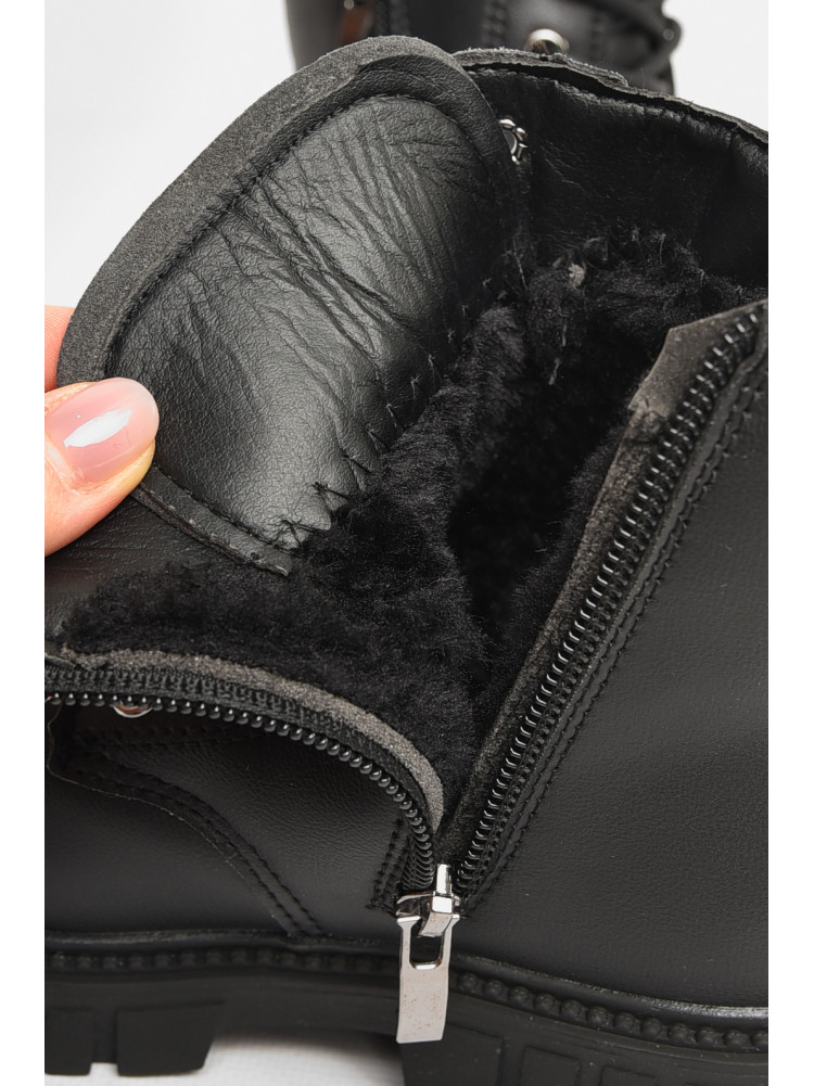 Черевики дитячі для дівчинки єврозима чорного кольору 803В-1 208007C