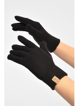 Перчатки женские трикотажные черного цвета 3842 208008C