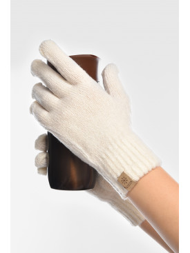 Рукавички жіночі трикотажні білого кольору 3842 208012C