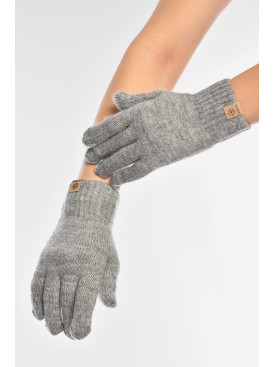 Перчатки женские трикотажные серого цвета 3842 208013C Перчатки женские трикотажные серого цвета 3842 208013C