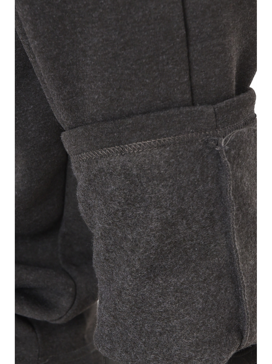 Спортивні штани чоловічі на флісі темно-синього кольору R-41753-pk 208020C