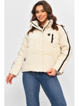 Куртка жіноча демісезонна білого кольору 866 208029C Куртка жіноча демісезонна білого кольору 866 208029C