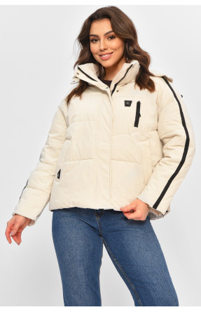 Куртка жіноча демісезонна білого кольору 866 208029C
