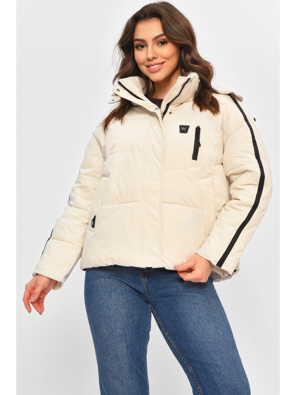 Куртка жіноча демісезонна білого кольору 866 208029C