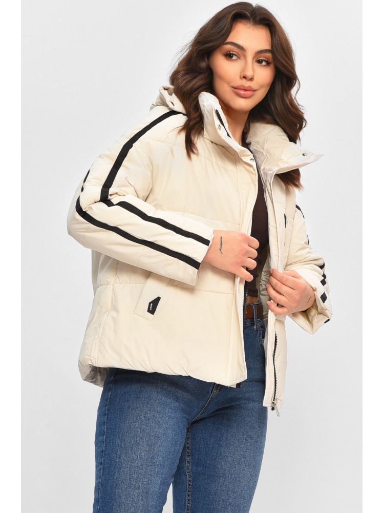 Куртка жіноча демісезонна білого кольору 866 208029C