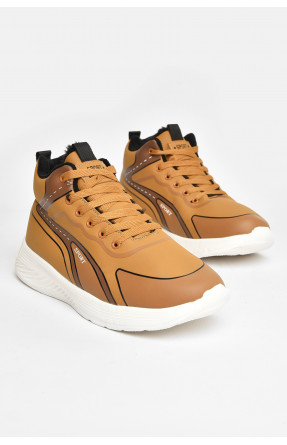 Кроссовки мужские светло-коричневого цвета на меху М 137 208030C Кроссовки мужские светло-коричневого цвета на меху М 137 208030C