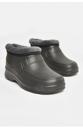 Калоші чоловічі на хутрі чорного кольору ГП-29 208038C
