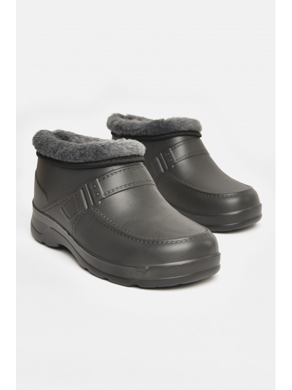 Калоші чоловічі на хутрі чорного кольору ГП-29 208038C