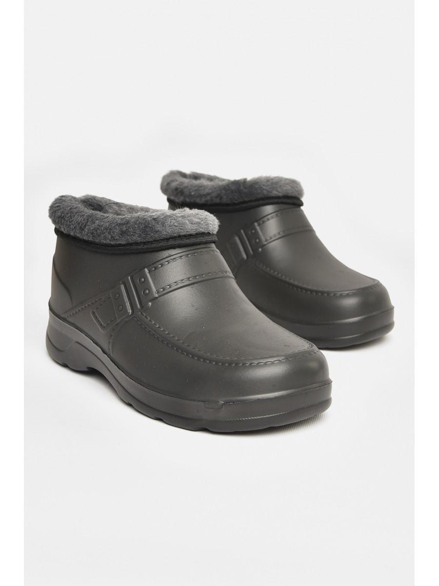 Калоші чоловічі на хутрі чорного кольору ГП-29 208038C