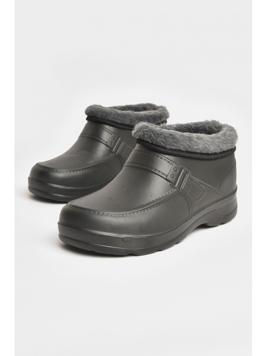 Калоші чоловічі на хутрі чорного кольору ГП-29 208038C