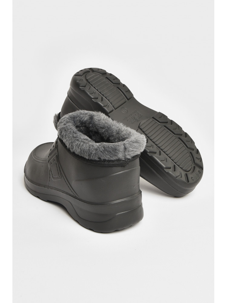 Калоші чоловічі на хутрі чорного кольору ГП-29 208038C