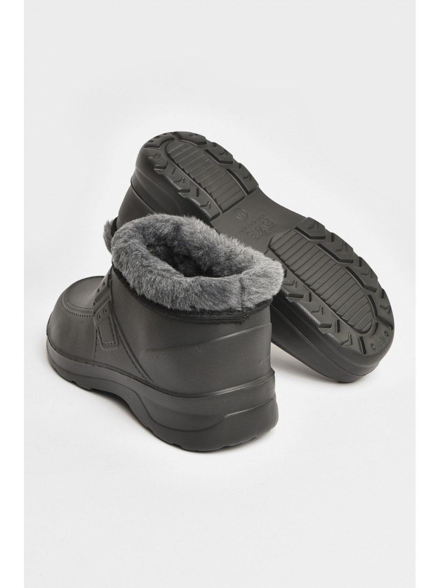 Калоші чоловічі на хутрі чорного кольору ГП-29 208038C