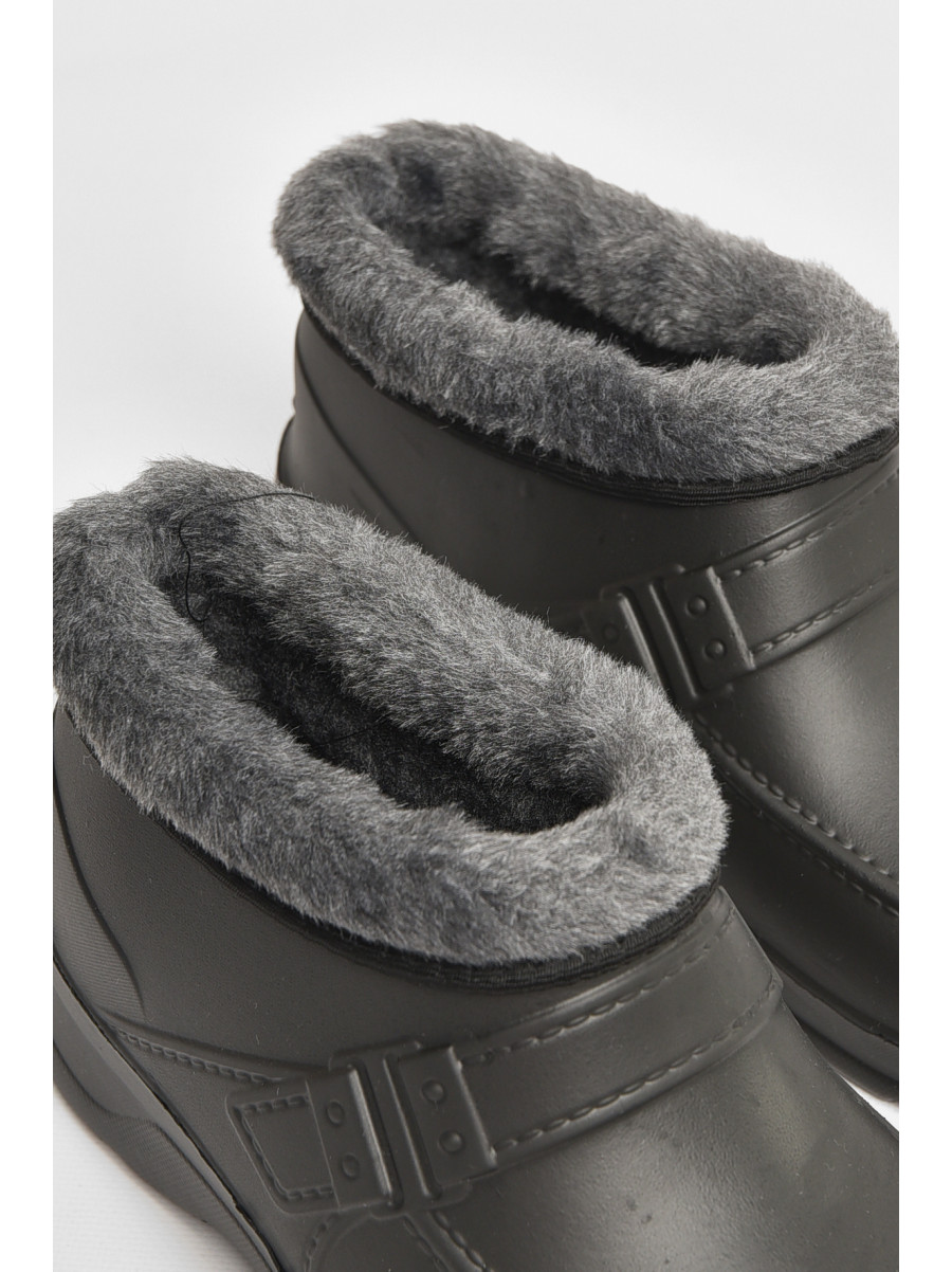 Калоші чоловічі на хутрі чорного кольору ГП-29 208038C