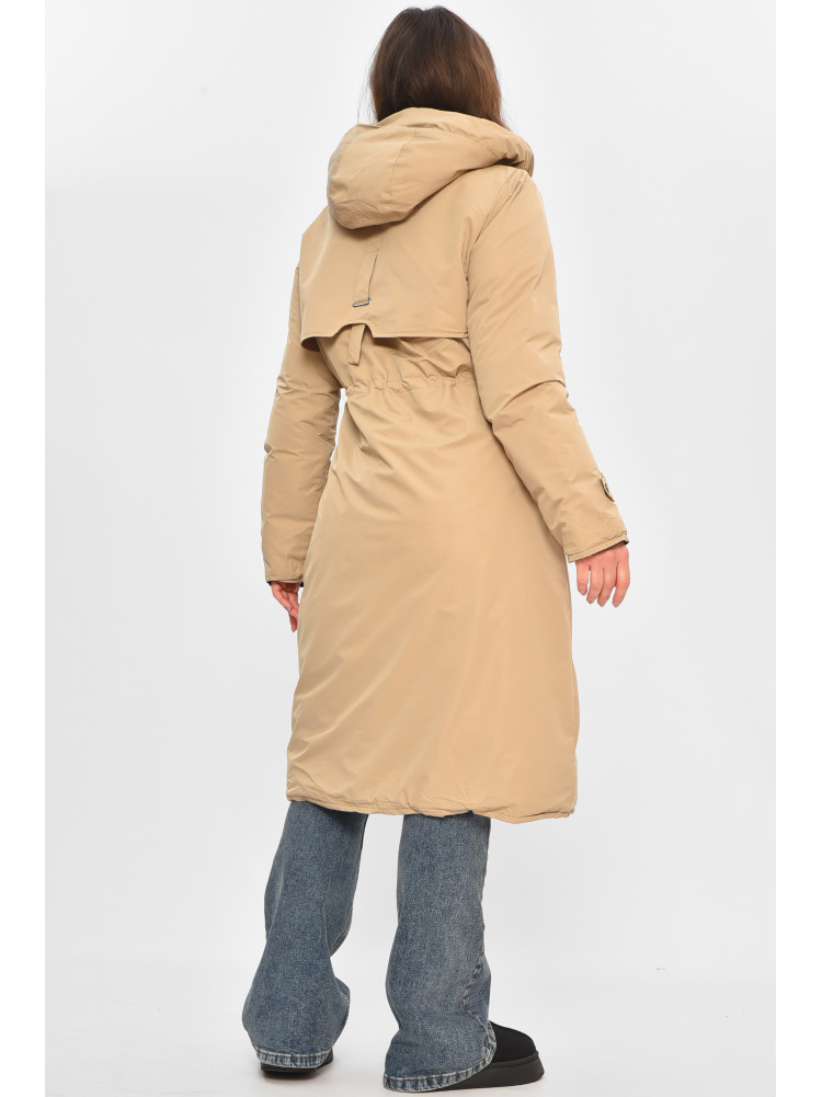 Куртка жіноча подовжена зимова чорного кольору 24115 208042C