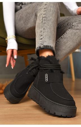 Угги женские на меху черного цвета СМ-7 208046C