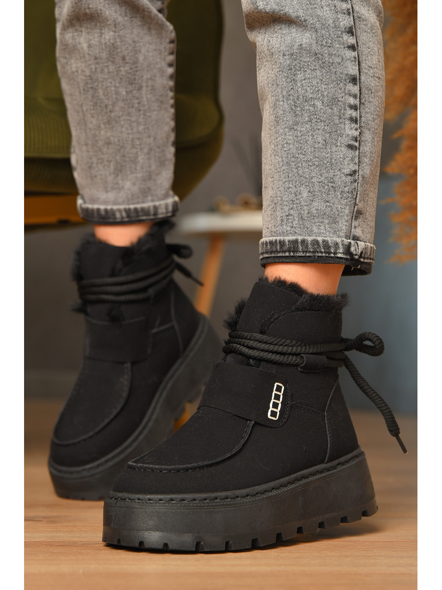 Угги женские на меху черного цвета СМ-7 208046C