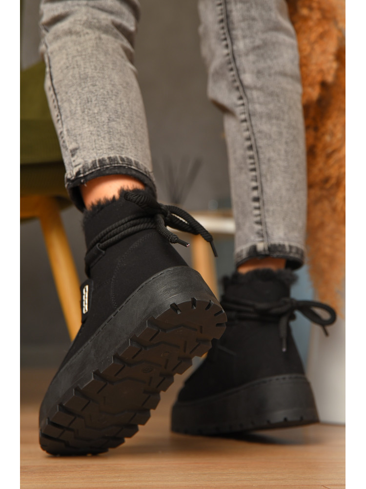 Угги женские на меху черного цвета СМ-7 208046C