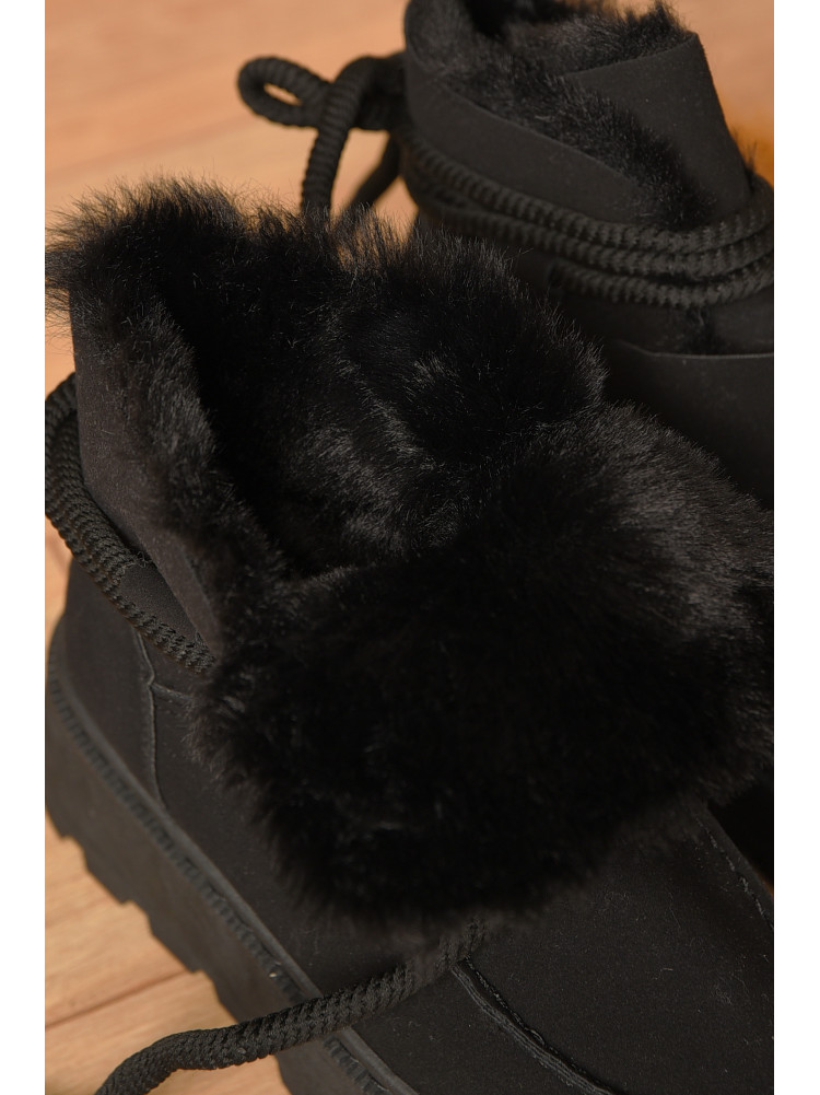 Угги женские на меху черного цвета СМ-7 208046C