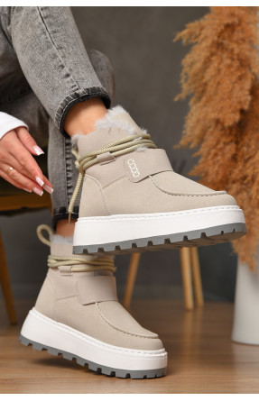 Угги женские на меху светло-серого цвета СМ-7 208047C