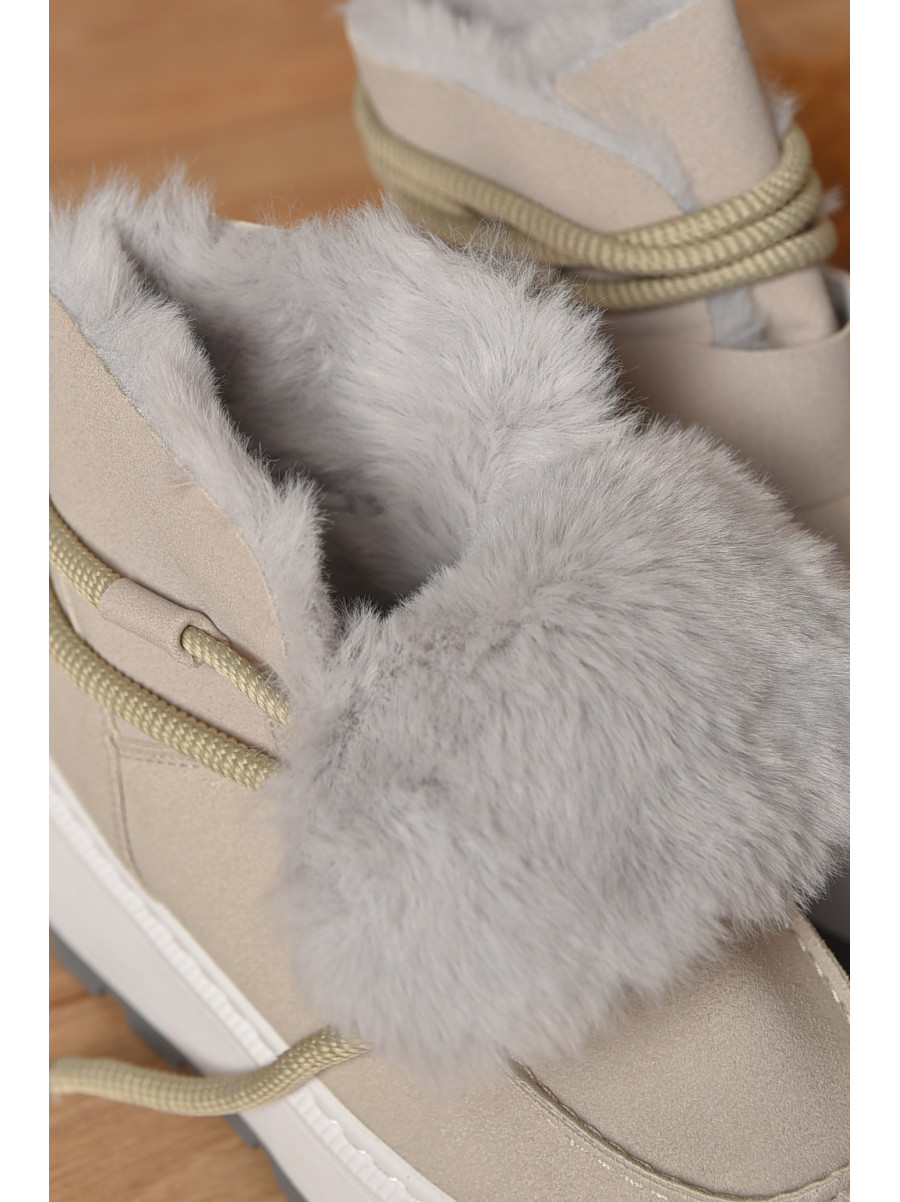 Угги женские на меху светло-серого цвета СМ-7 208047C