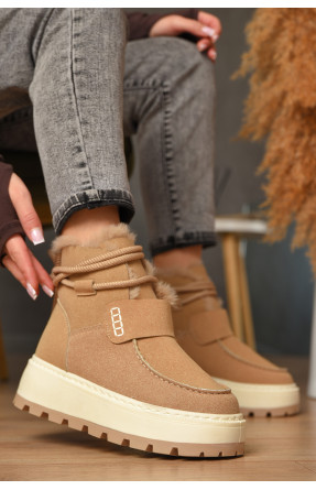 Угги женские на меху бежевого цвета СМ-7 208048C