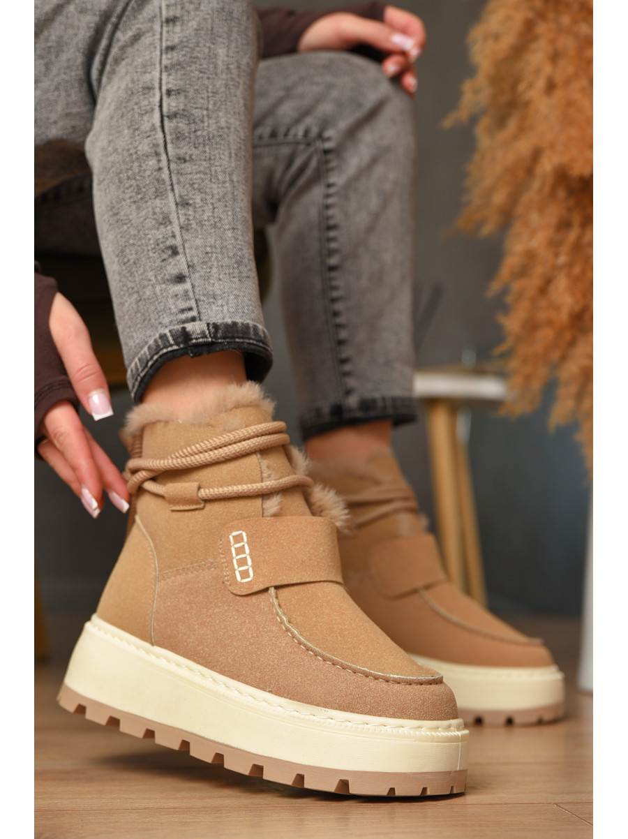 Угги женские на меху бежевого цвета СМ-7 208048C