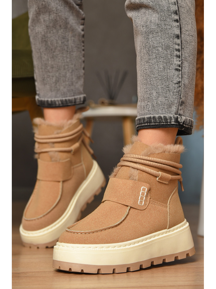 Угги женские на меху бежевого цвета СМ-7 208048C