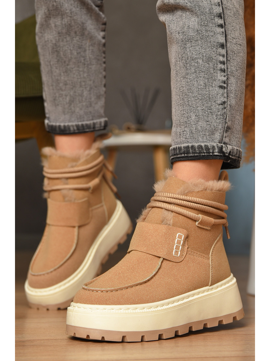 Угги женские на меху бежевого цвета СМ-7 208048C