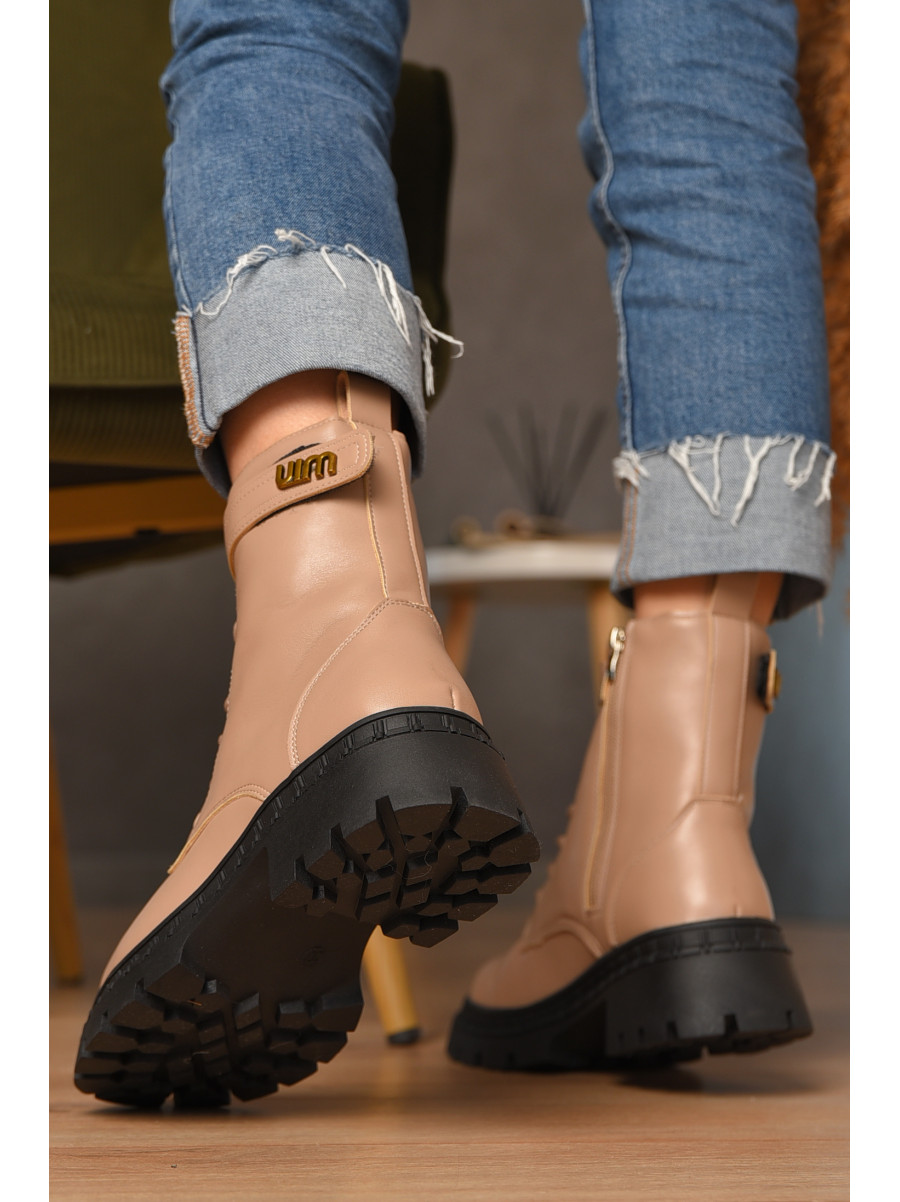 Ботинки женские зимние бежевого цвета Z 6-3 208051C