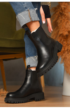 Ботинки женские зимние черного цвета 193 208055C