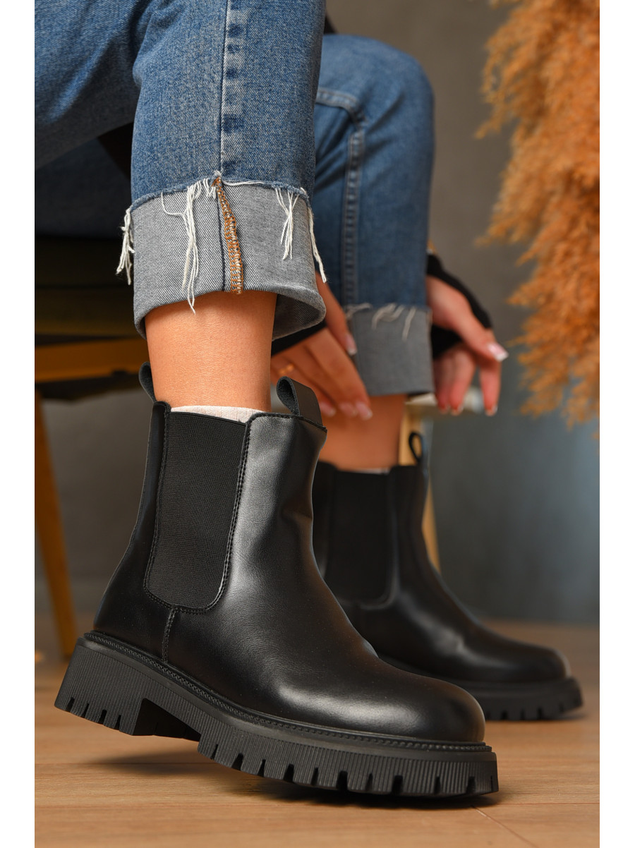 Ботинки женские зимние черного цвета 193 208055C