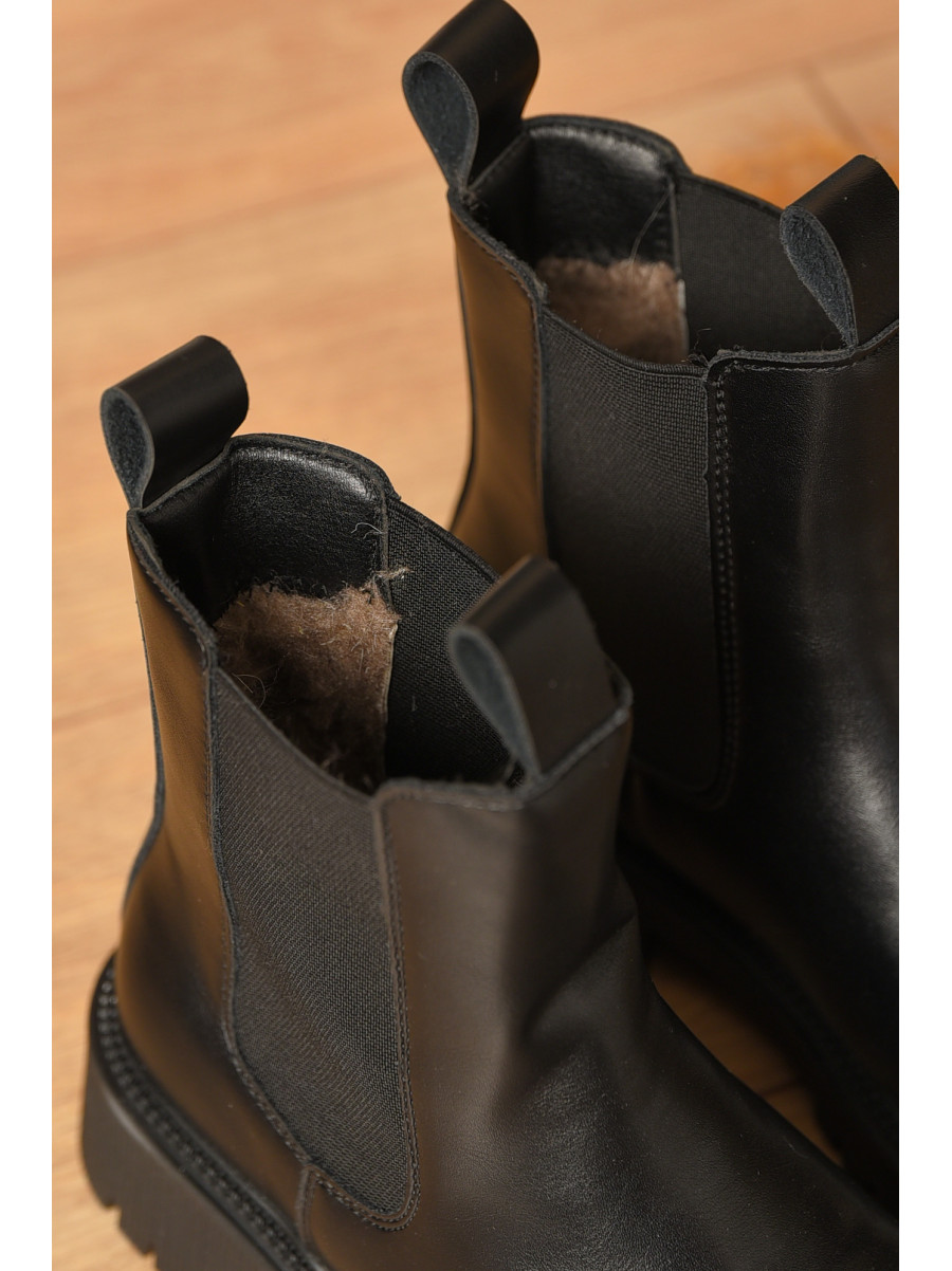 Ботинки женские зимние черного цвета 193 208055C