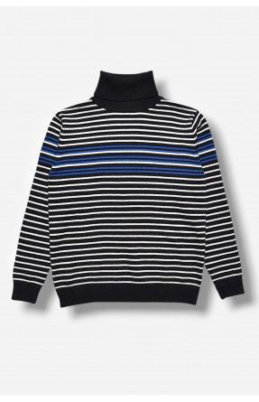 Гольф дитячий для хлопчика чорного кольору з принтом 31483а 208067C