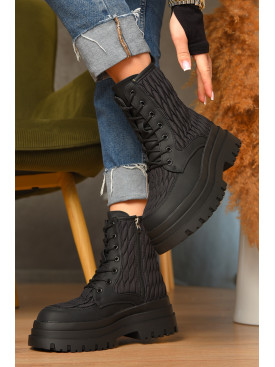 Ботинки женские зимние черного цвета Z 36-1 208070C Ботинки женские зимние черного цвета Z 36-1 208070C