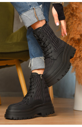 Ботинки женские зимние черного цвета Z 36-1 208070C