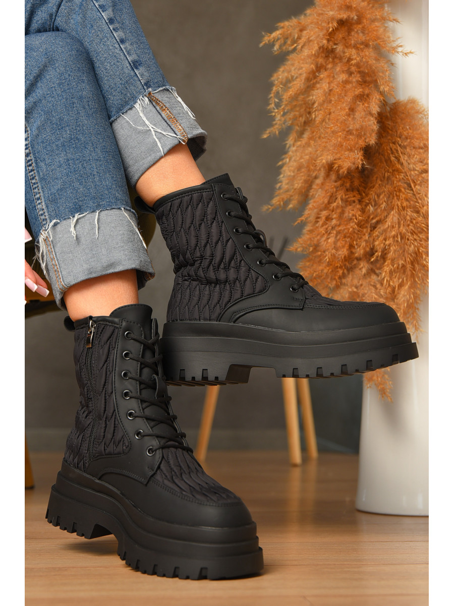 Ботинки женские зимние черного цвета Z 36-1 208070C