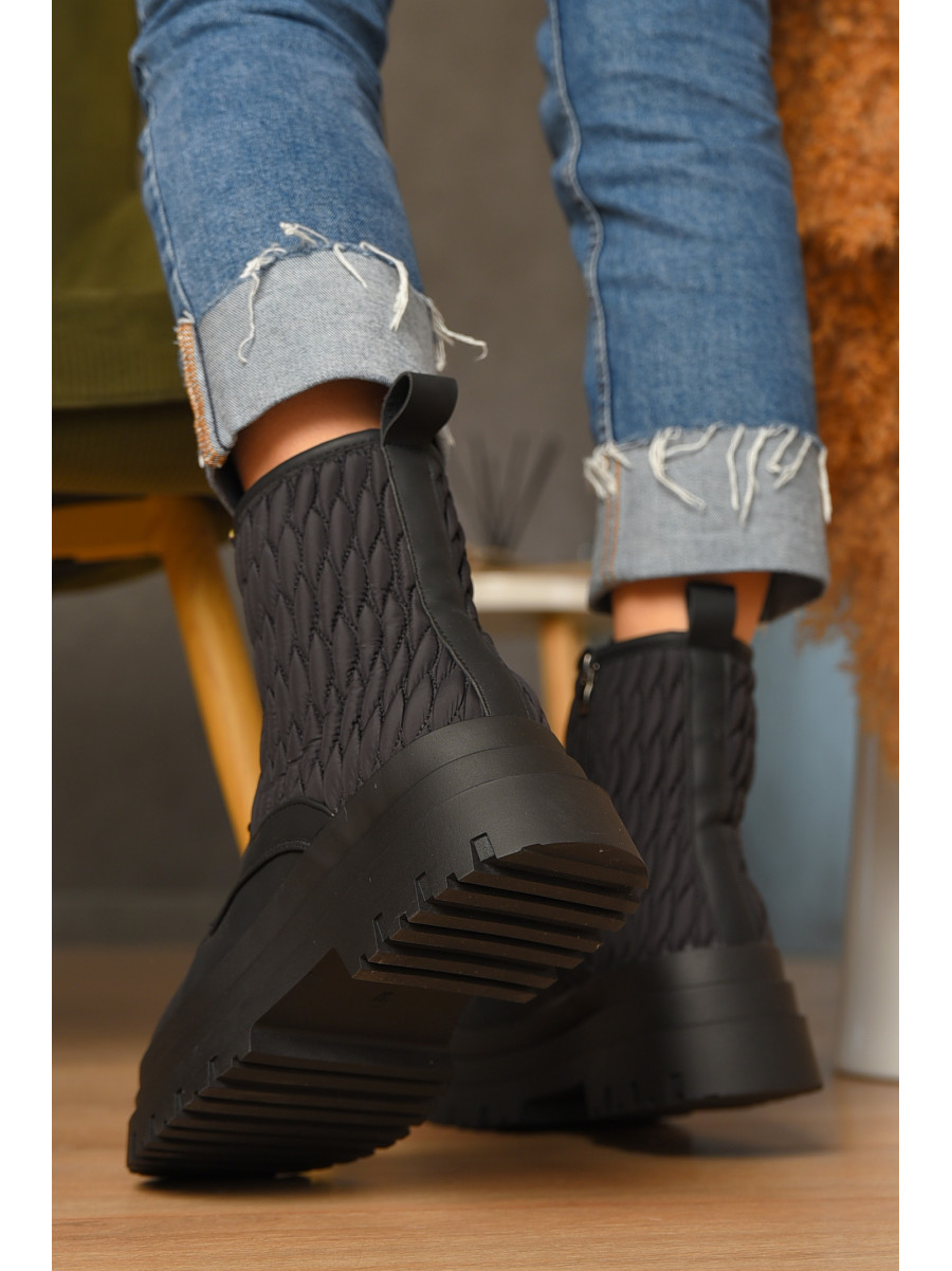 Ботинки женские зимние черного цвета Z 36-1 208070C
