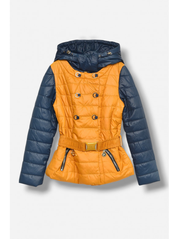 Куртка дитяча для дівчинки демісезонна гірчичного кольору 1643 208071C